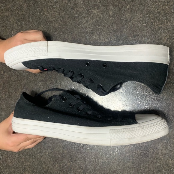 Converse Black Blue Classic Canvas Low Top - Picture 3 of 5